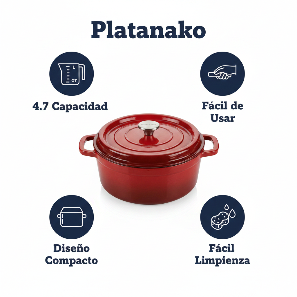 Cazuela Hierro Fundido SilverCrest 4.7L Roja