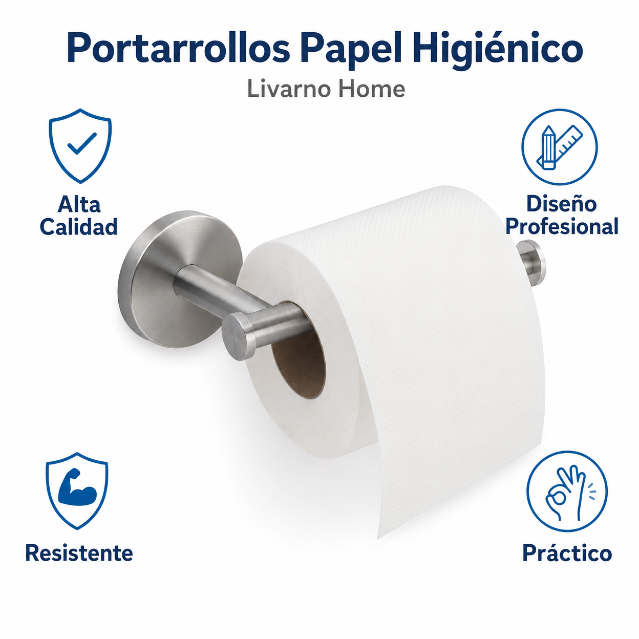 Portarrollos Papel Higiénico Livarno Home