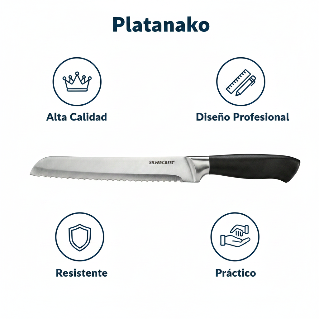 Cuchillo de Pan SilverCrest Acero Inoxidable