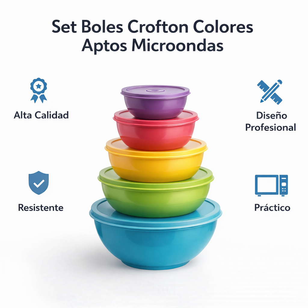 Set Boles Crofton Colores Aptos Microondas