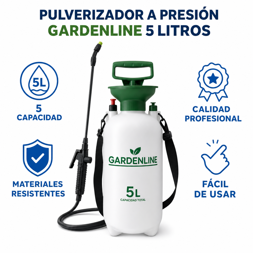 Pulverizador a Presión Gardenline 5 Litros