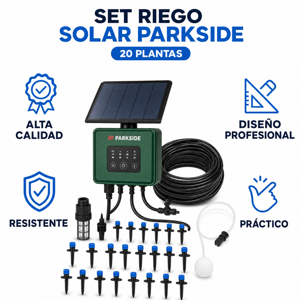 Set Riego Solar Parkside 20 Plantas