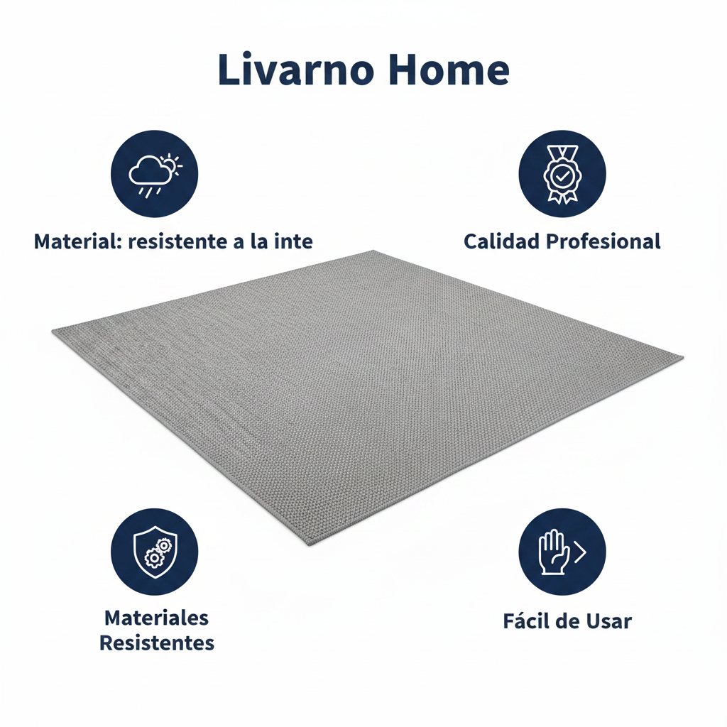 Alfombra Exterior Livarno Home 140x70cm Gris