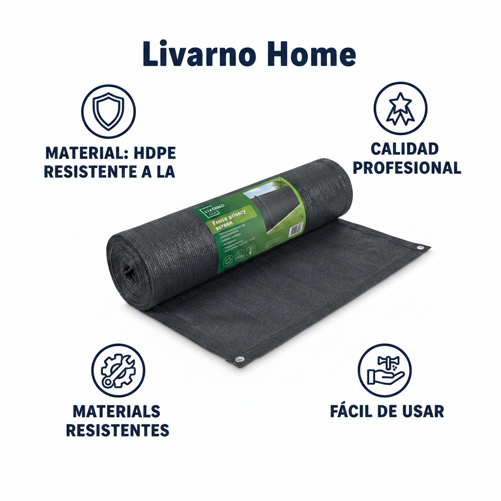 Malla de Privacidad Livarno Home 500x100cm Antracita