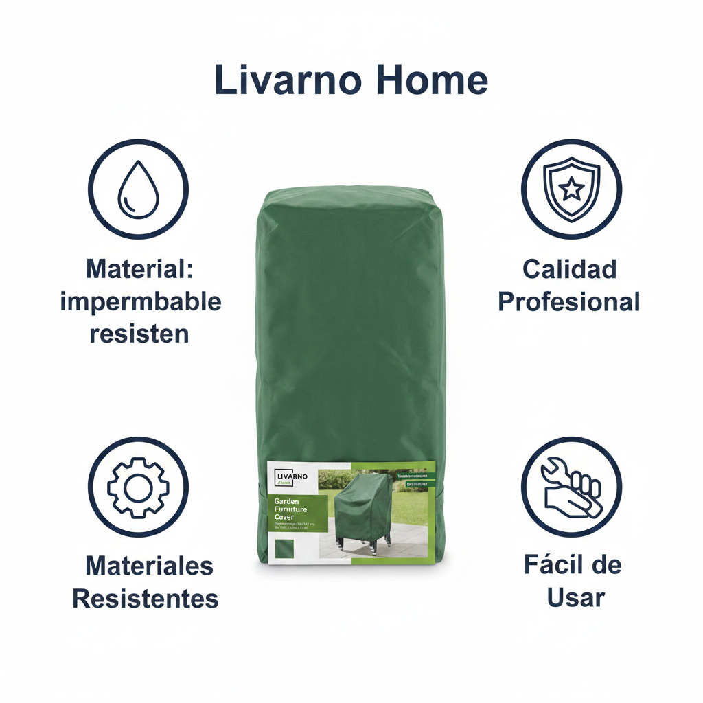 Funda Protección Sillas Jardín Livarno Home Verde