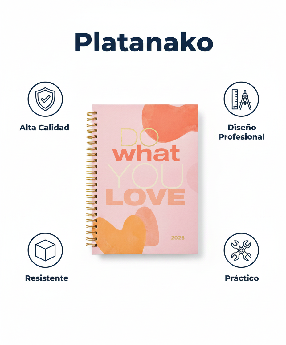 Agenda 2026 Do What You Love Espiral Dorada