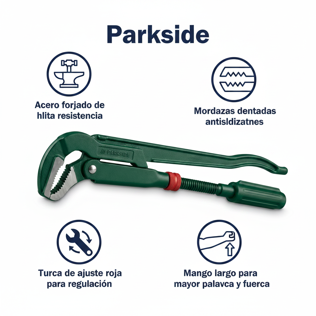 Llave Grifa de Fontanero Parkside