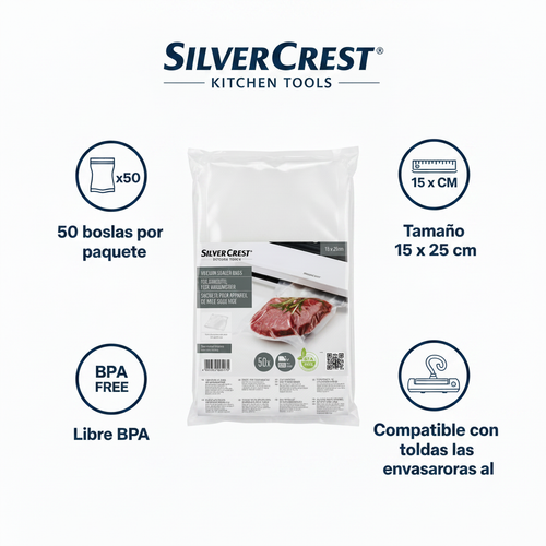 Bolsas Envasado al Vacío SilverCrest 50 uds