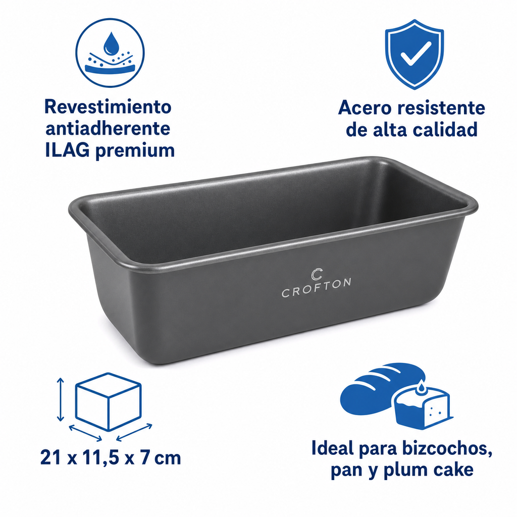 Molde para Bizcocho Rectangular Crofton