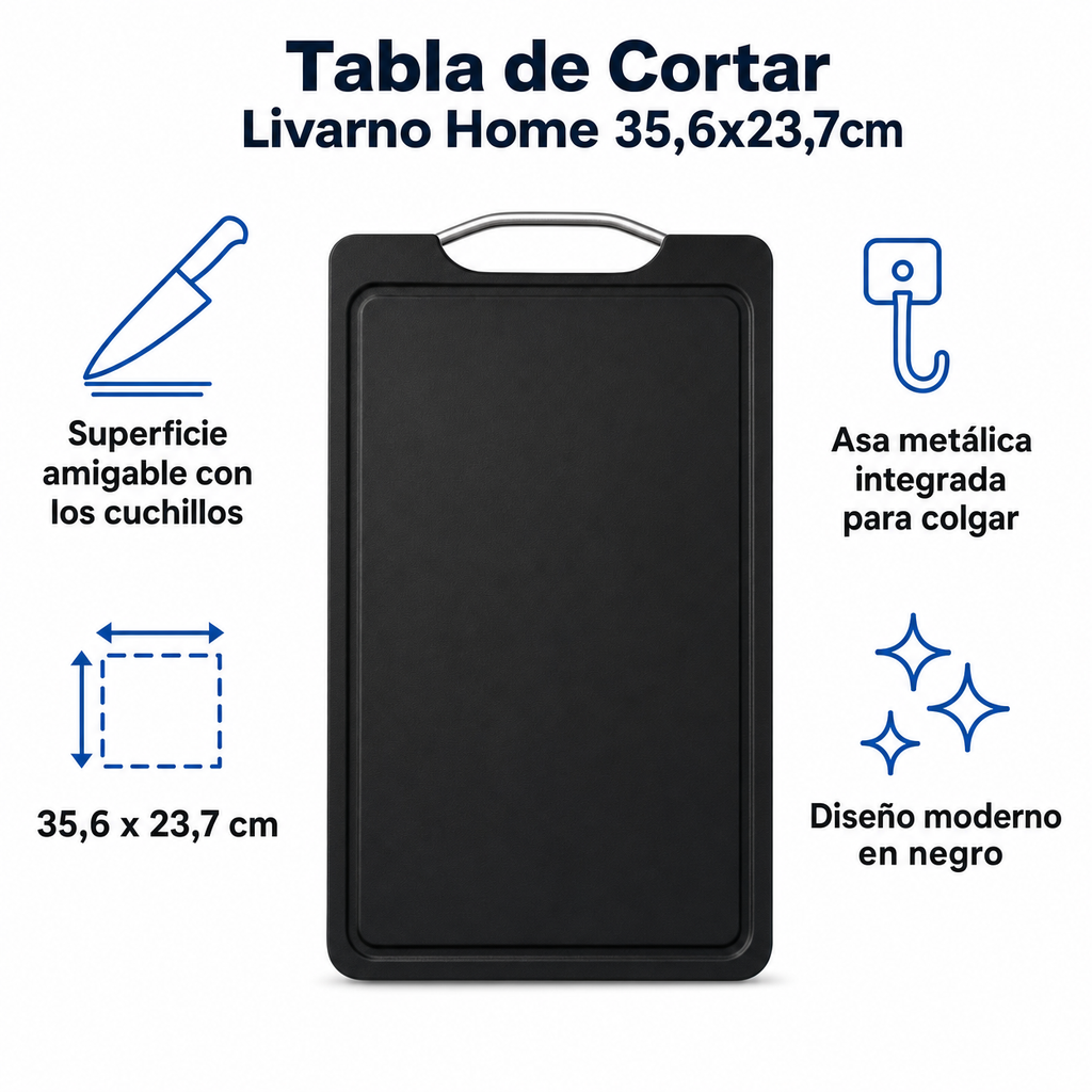 Tabla de Cortar Livarno Home 35,6x23,7cm