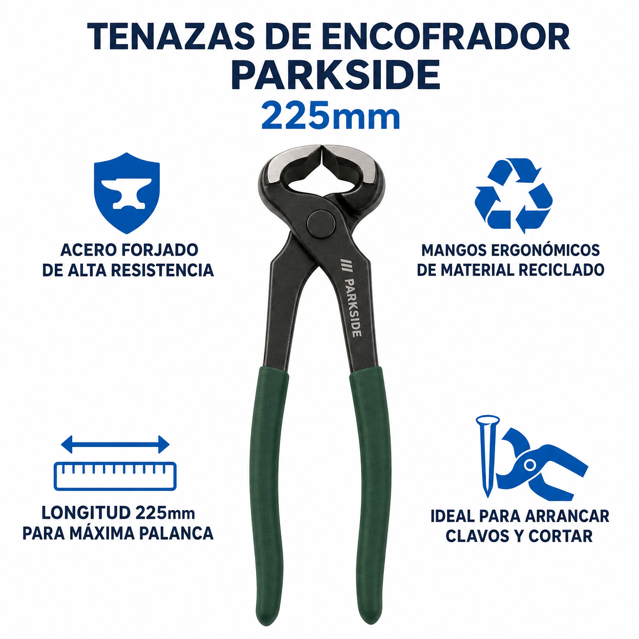 Tenazas de Encofrador Parkside 225mm