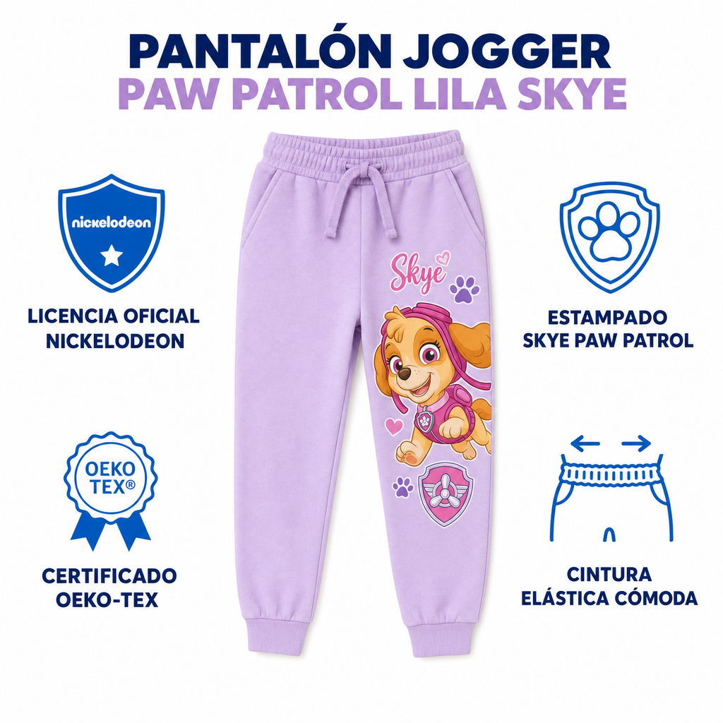 Pantalón Jogger Paw Patrol Lila Skye