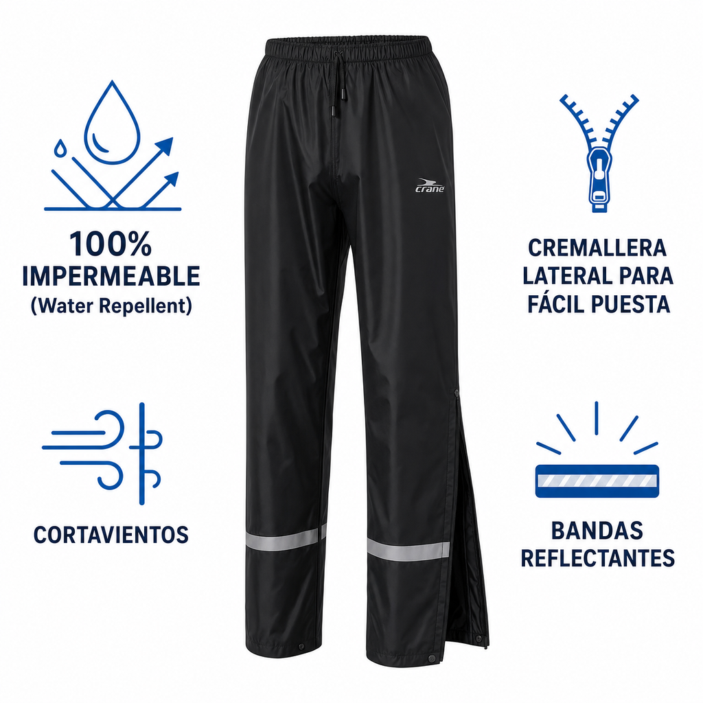 Pantalón Impermeable de Lluvia Adulto Crane