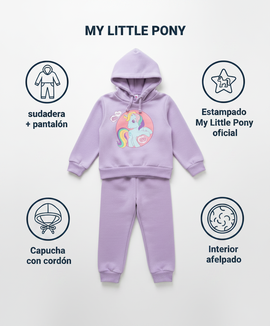 Conjunto Infantil My Little Pony — Lila