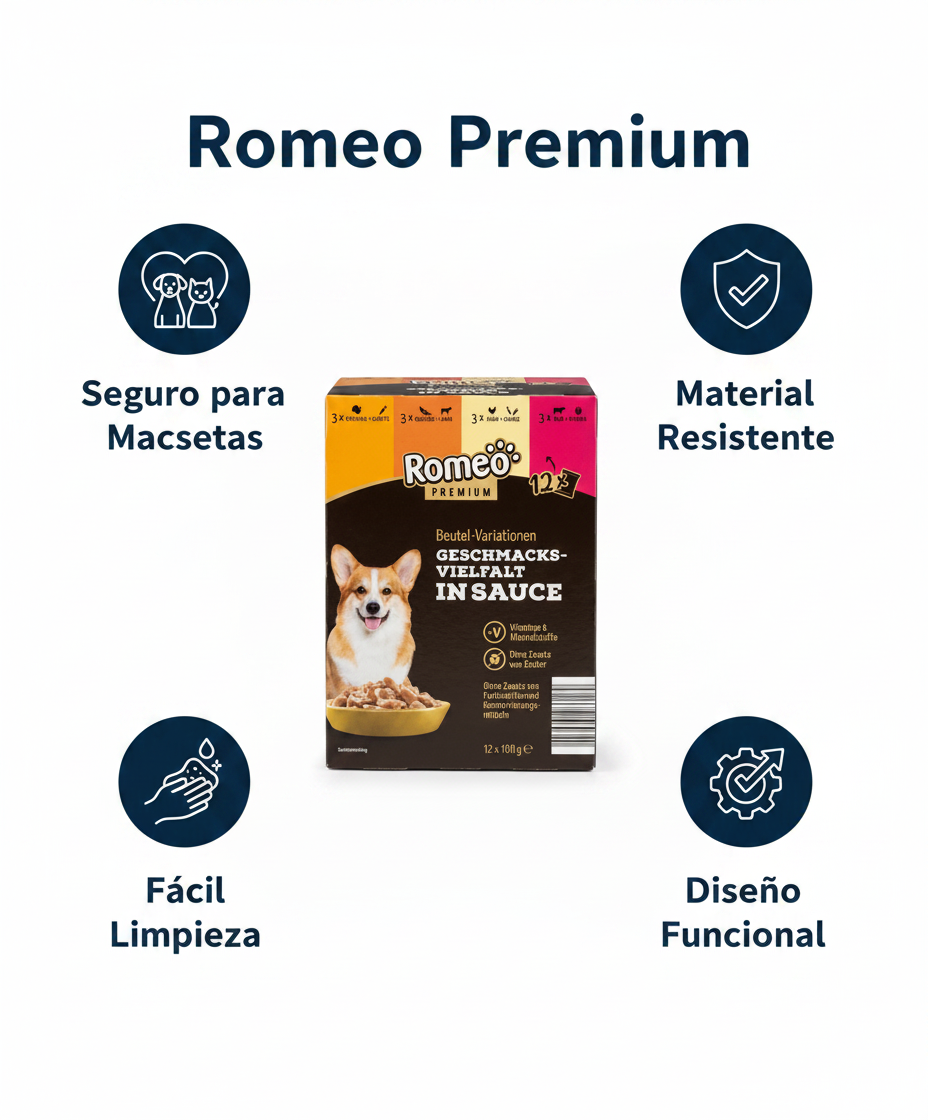 Comida Perro Romeo Premium — 12 Sobres Variados
