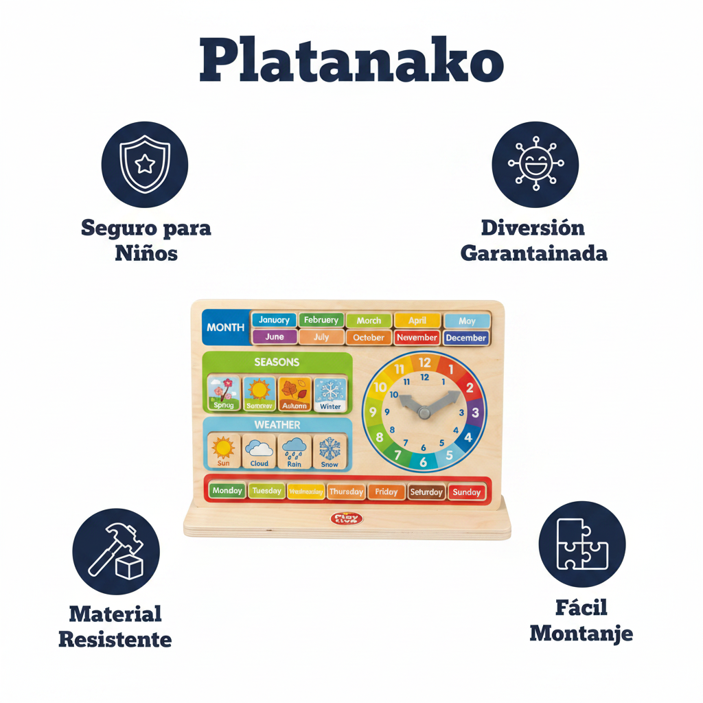 Calendario Educativo Madera Playtive