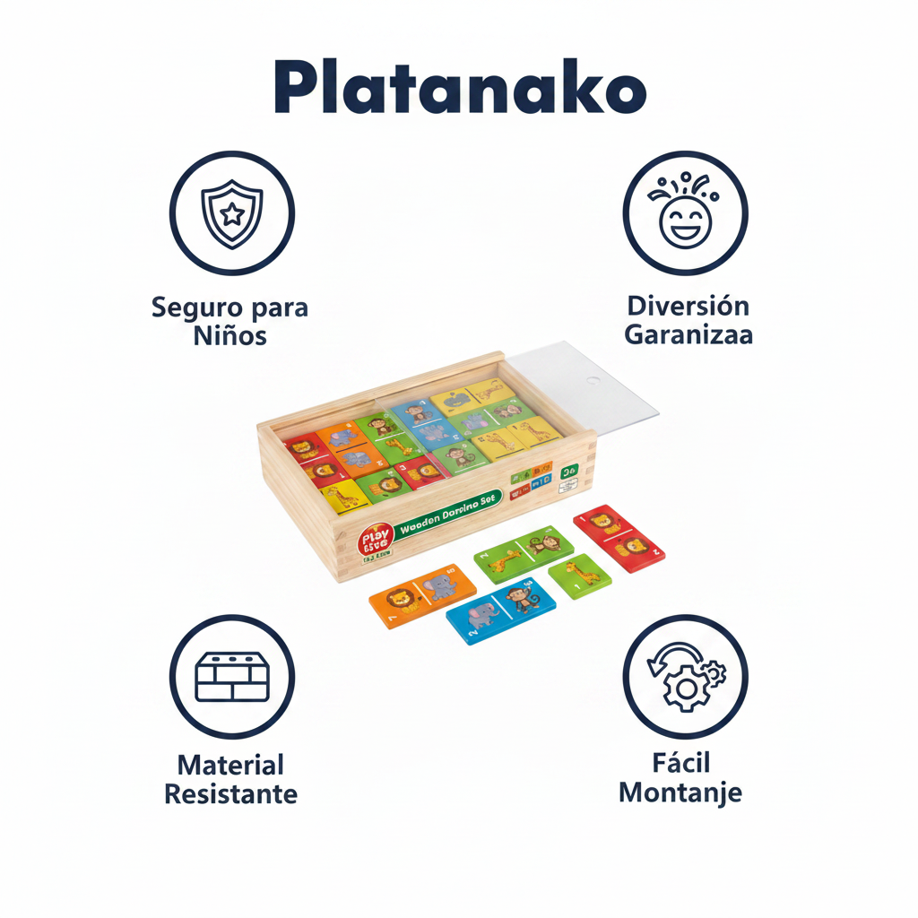 Dominó Educativo Madera Playtive — Animales