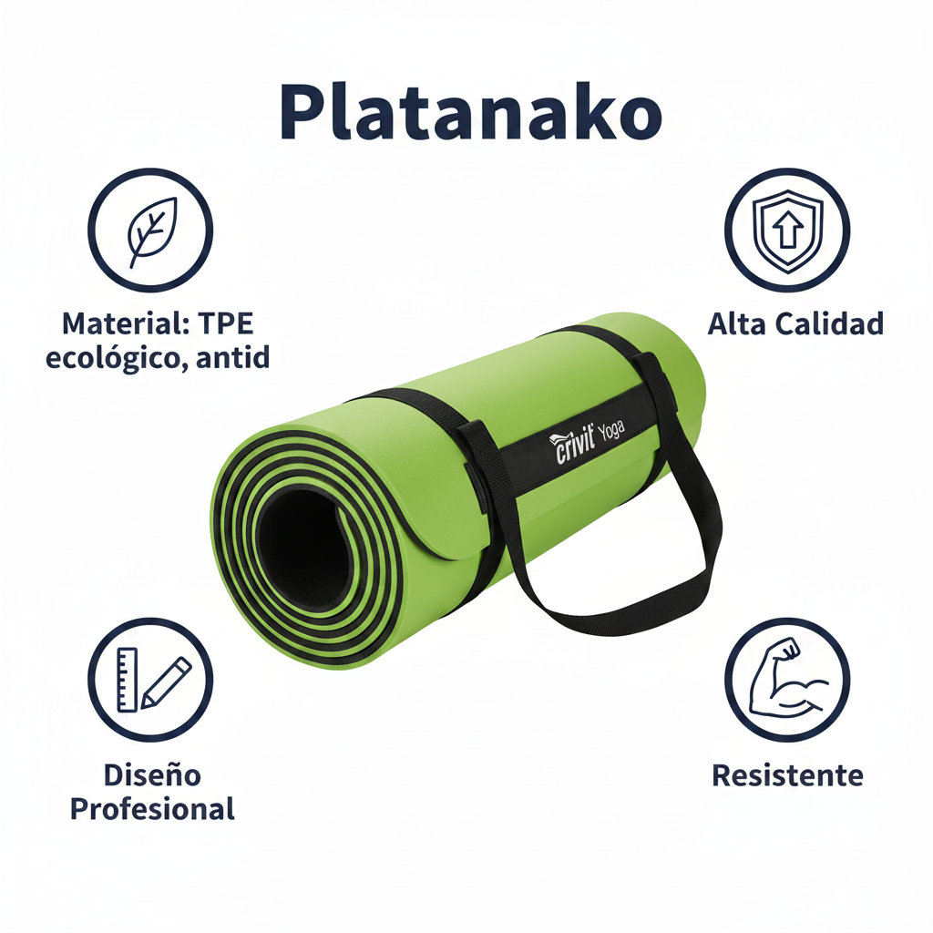 Esterilla Yoga Crivit Verde/Negro