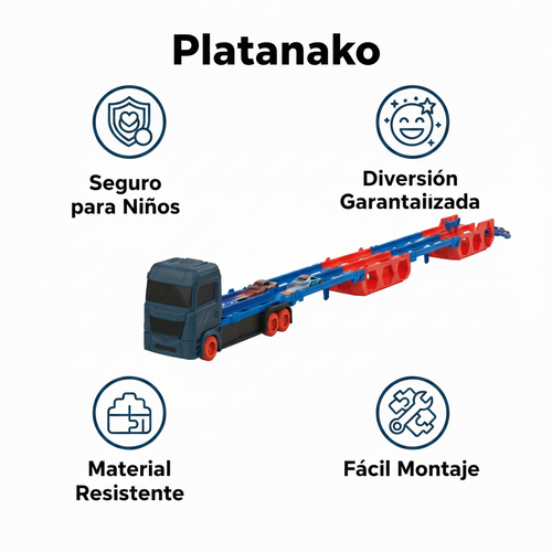 Camión Transportador con Pista Playtive Racers
