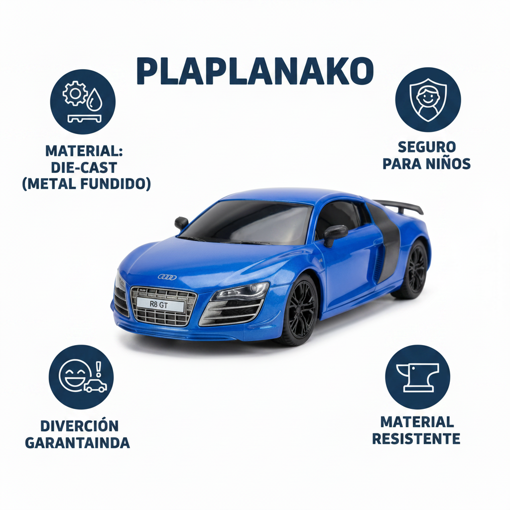 Coche Audi R8 GT Azul — Modelo a Escala
