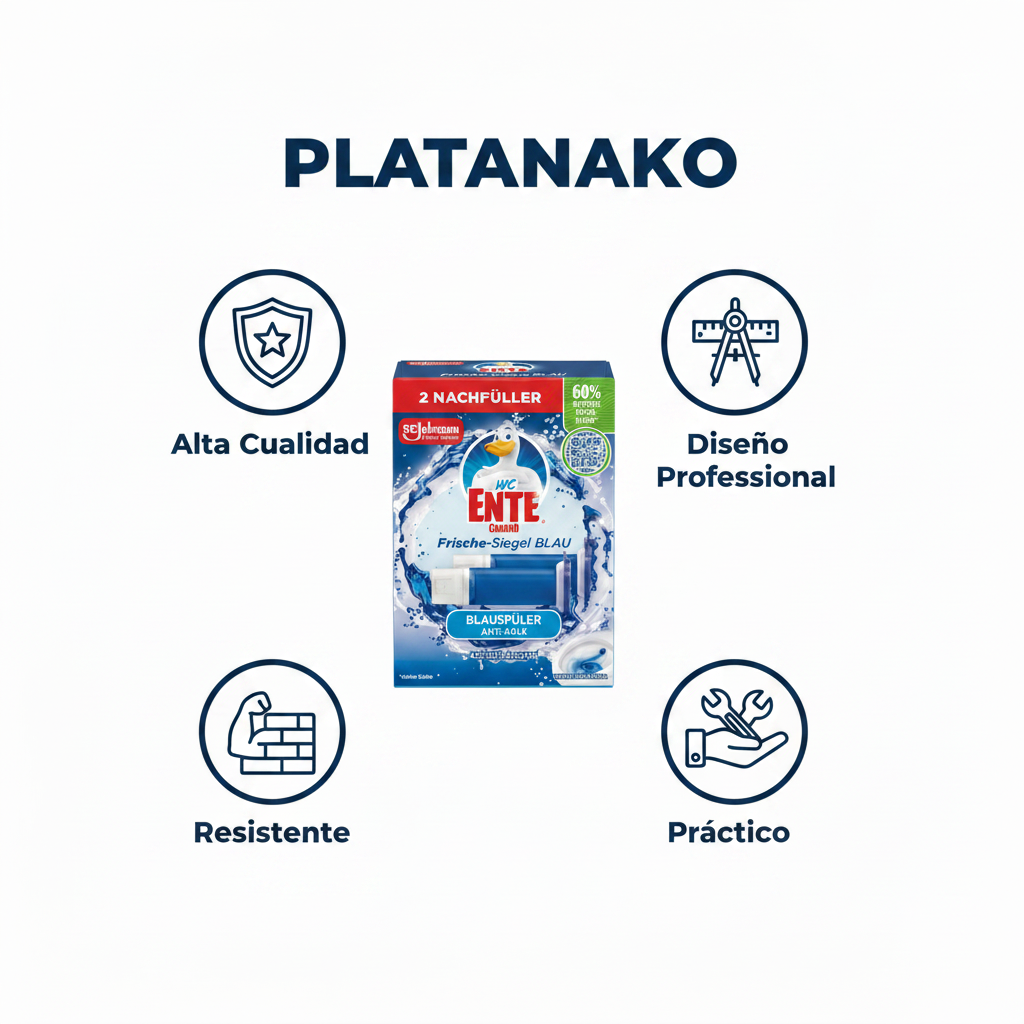 Limpiador WC Ente Frische-Siegel — 2 Recambios Azul Anti-Cal