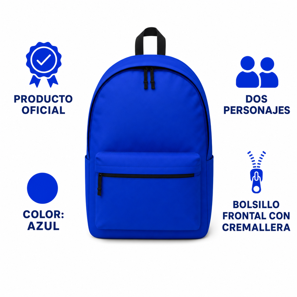 Mochila Escolar Super Mario — Mario y Luigi (Licencia Nintendo)
