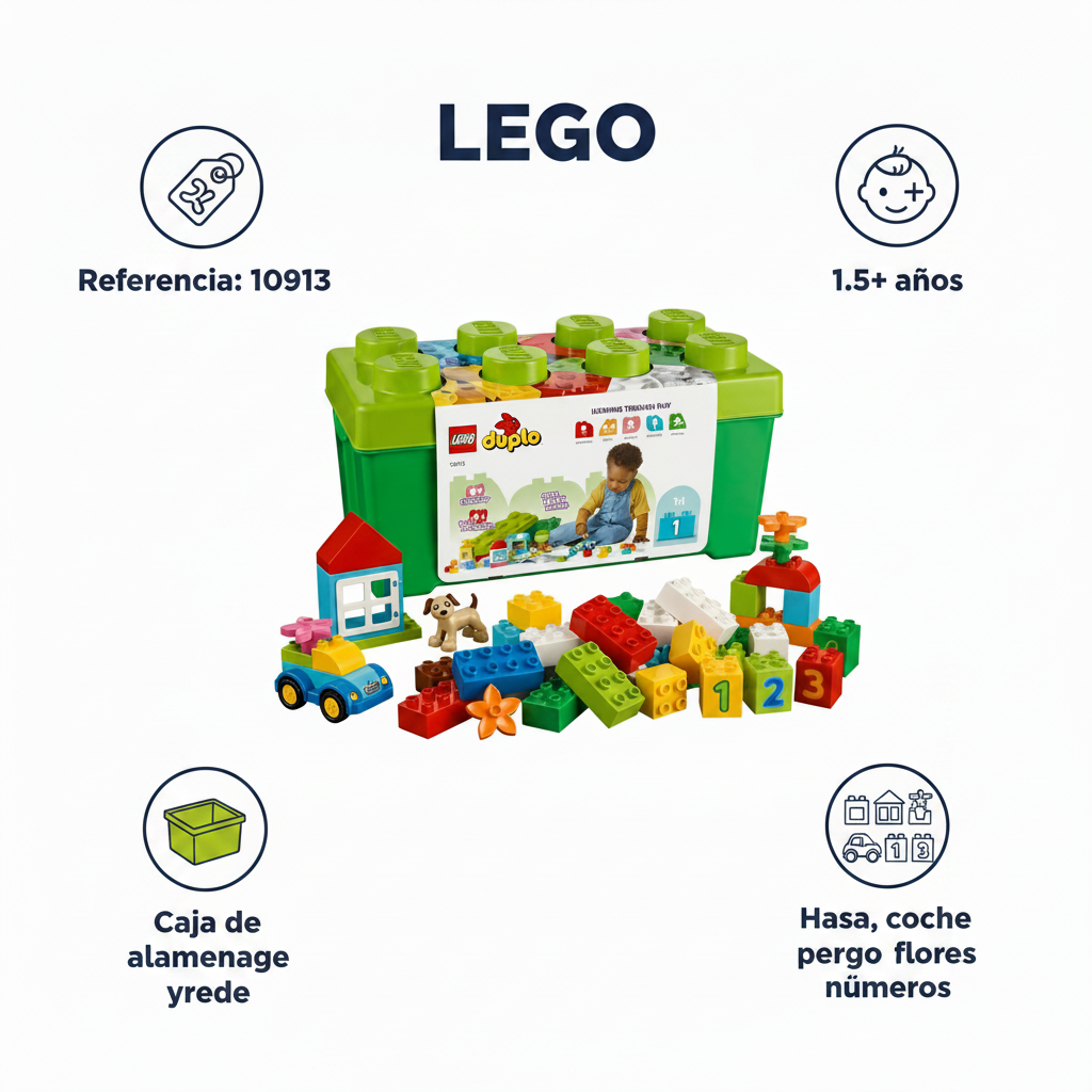 LEGO Duplo 10913 — Caja de Ladrillos (Learning Through Play, 1.5+ Años)