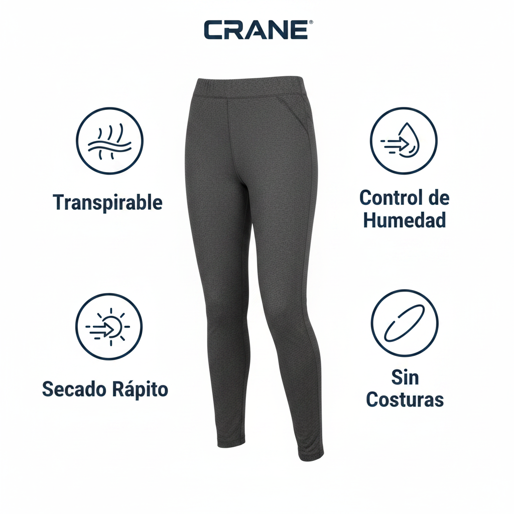 Crane Mallas Térmicas Seamless color Gris Oscuro