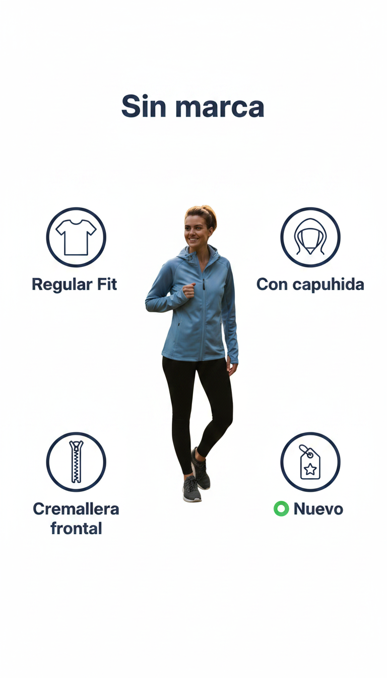 Chaqueta deportiva azul claro