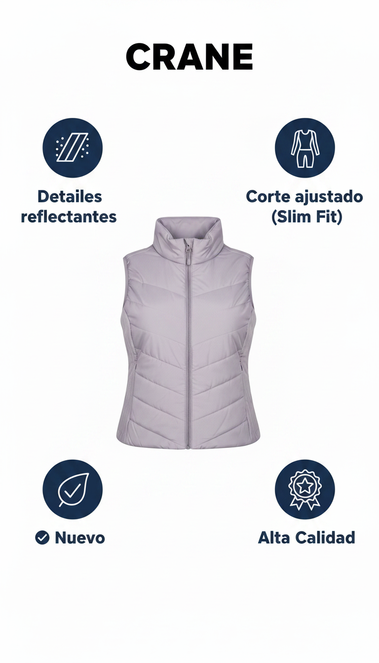Crane Chaleco de running lila