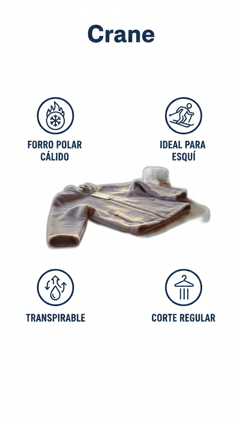 Forro polar de esquí Crane lila
