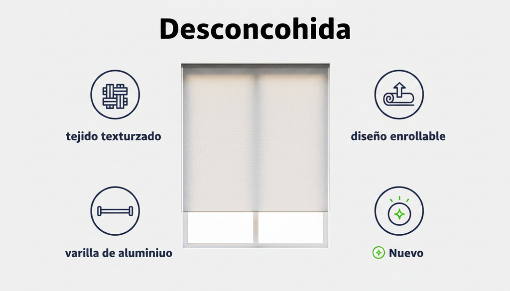 Estor Enrollable Gris 80x150cm | Home Creation