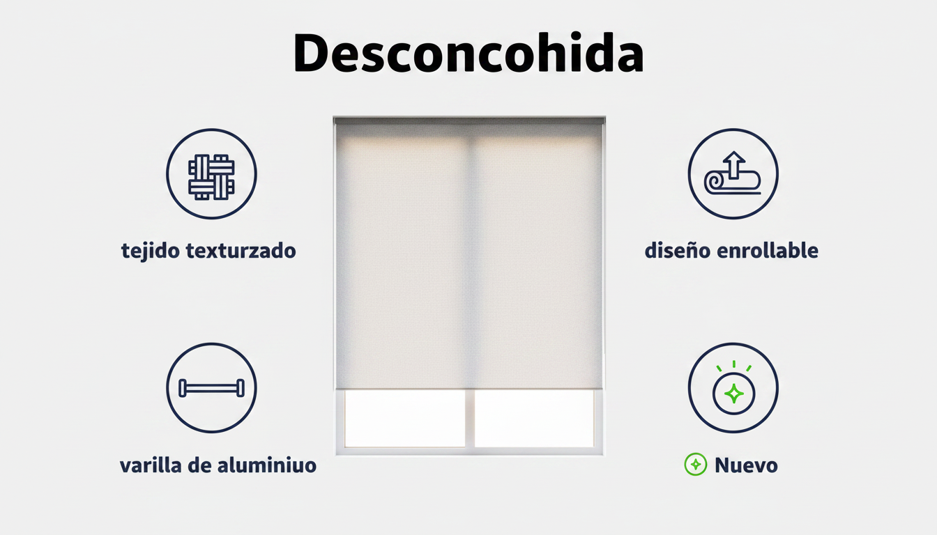 Estor Enrollable Gris 80x150cm | Home Creation