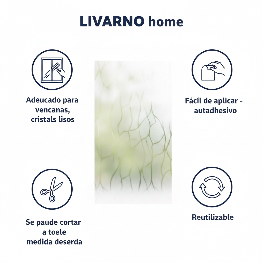 Lámina de Privacidad para Ventanas 67.5x200cm | Livarno Home