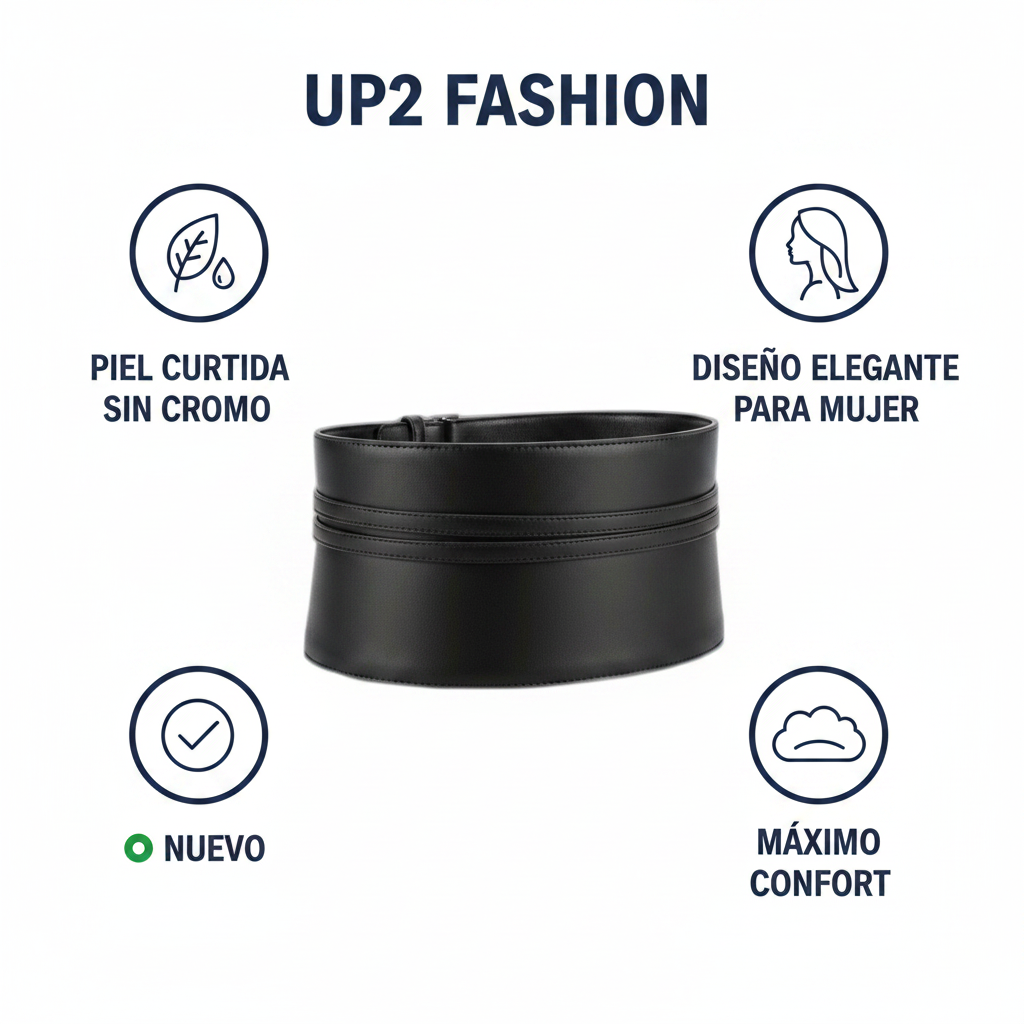Cinturón de Cintura para Mujer Negro | UP2 FASHION