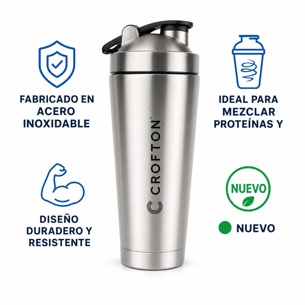 Shaker de Proteínas de Acero Inoxidable | Crofton