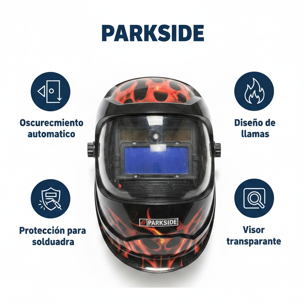 Casco de Soldadura Automático | Parkside