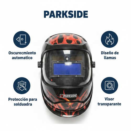 Casco de Soldadura Automático | Parkside