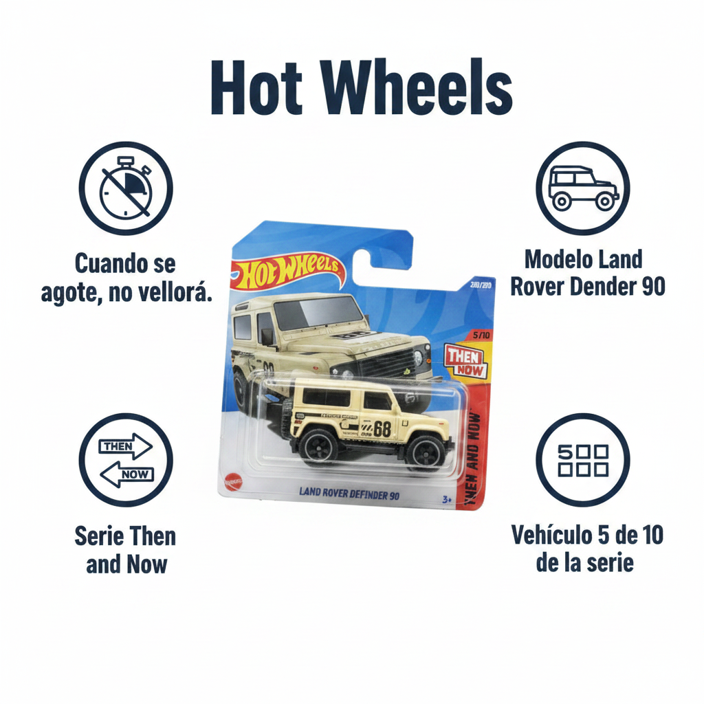 Hot Wheels Land Rover Defender 90 beige