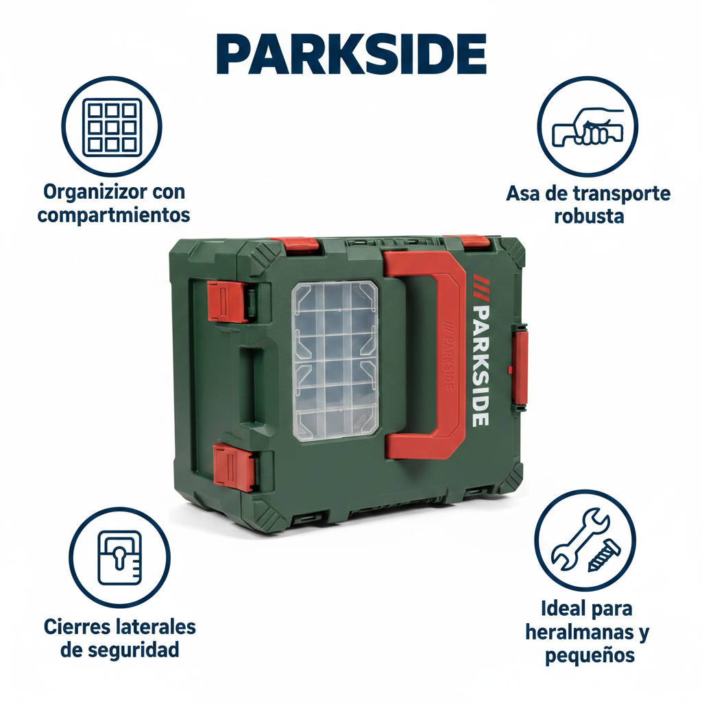 Caja de Herramientas Organizador Parkside Verde