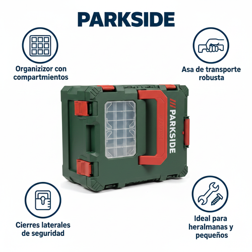 Caja de Herramientas Organizador Parkside Verde