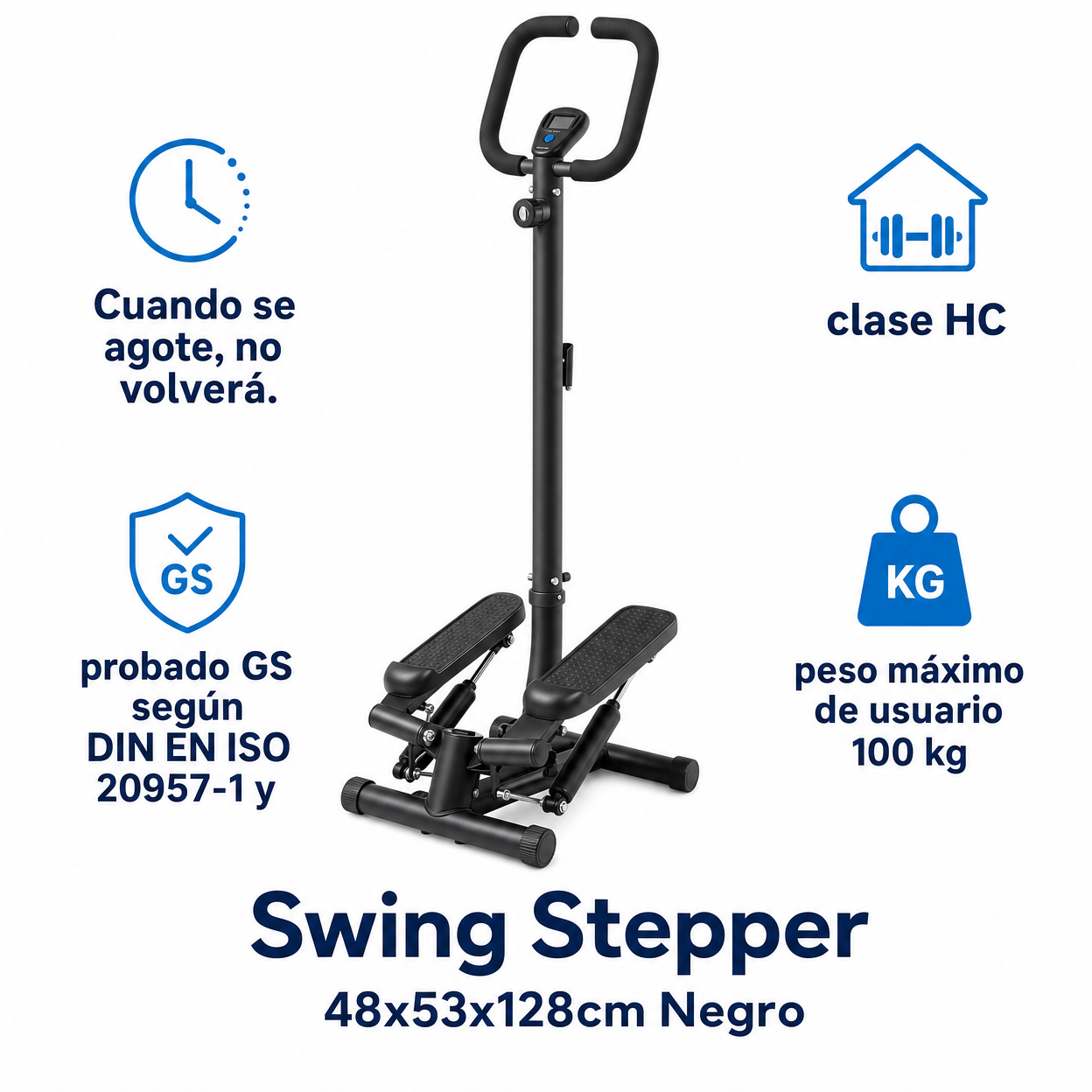 Swing Stepper 48x53x128cm Negro