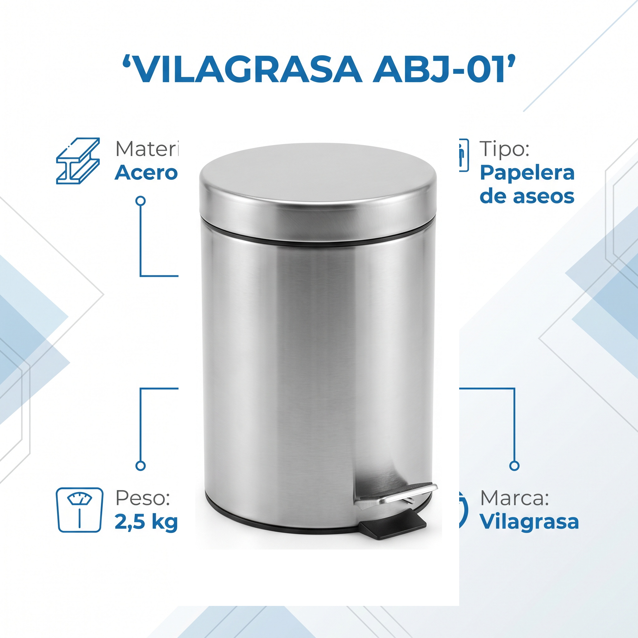 Papelera de Oficina Vilagrasa ABJ-01 — 01-10-14 Papelera Aseos
