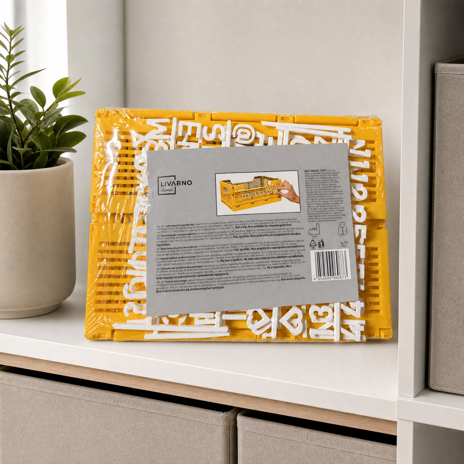 Livarno caja de almacenamiento personalizable con letras incluidas