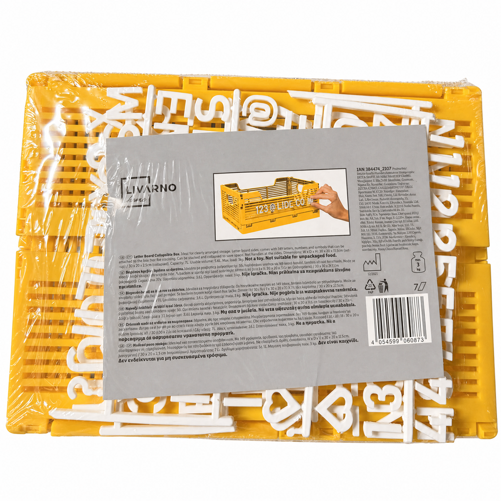 Livarno caja de almacenamiento personalizable con letras incluidas