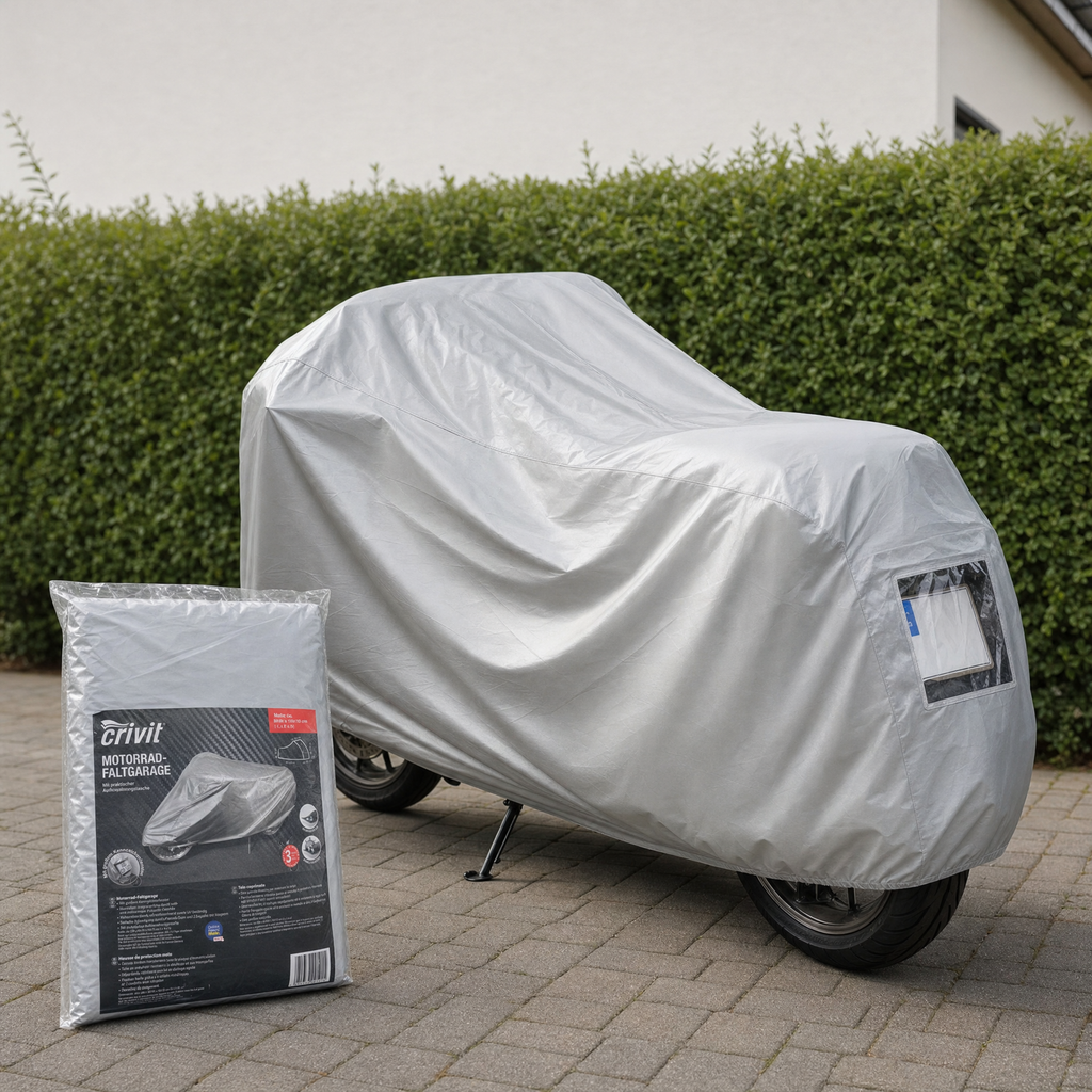Crivit Funda Plegable para Moto 200 × 80/50 × 110/70 cm