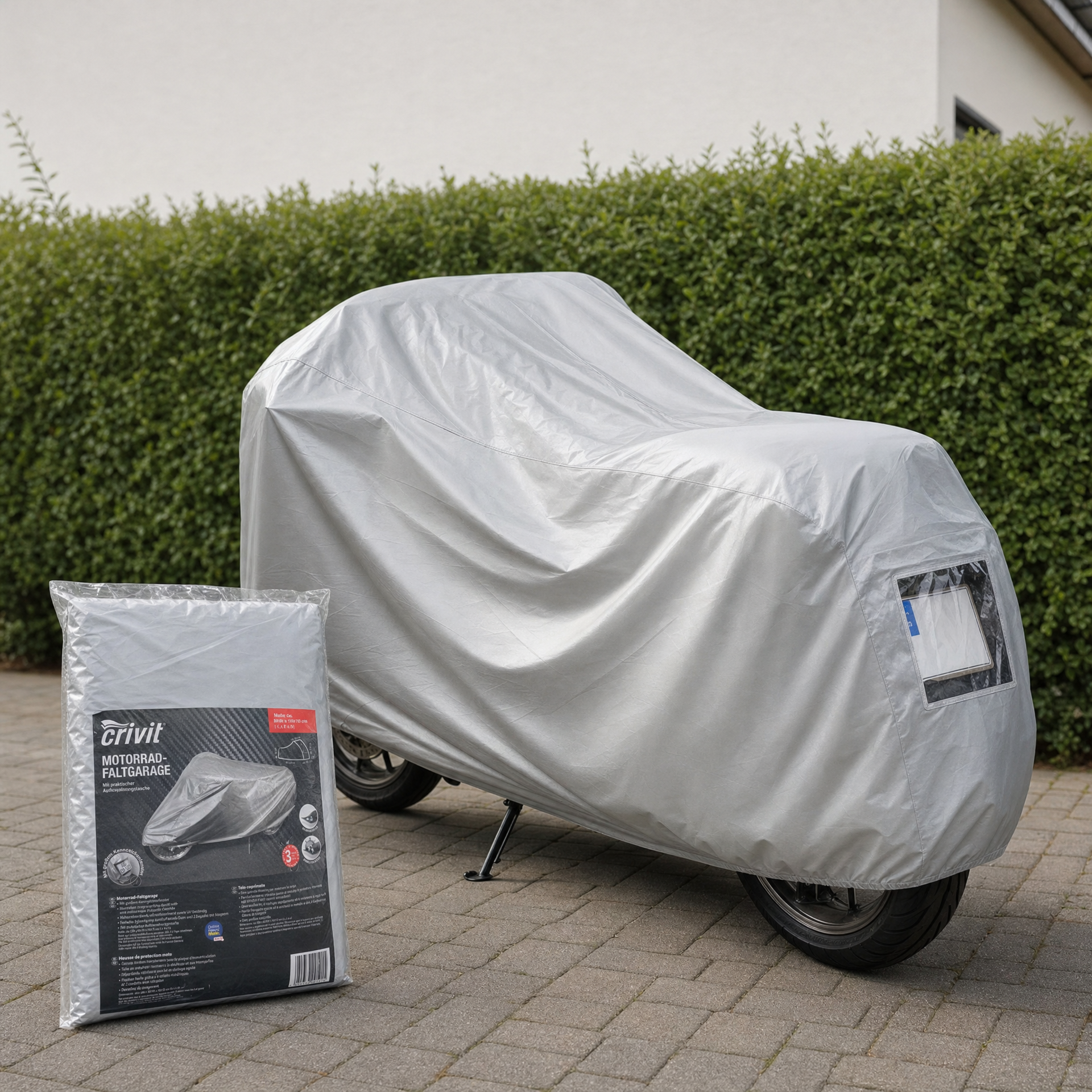Crivit Funda Plegable para Moto 200 × 80/50 × 110/70 cm