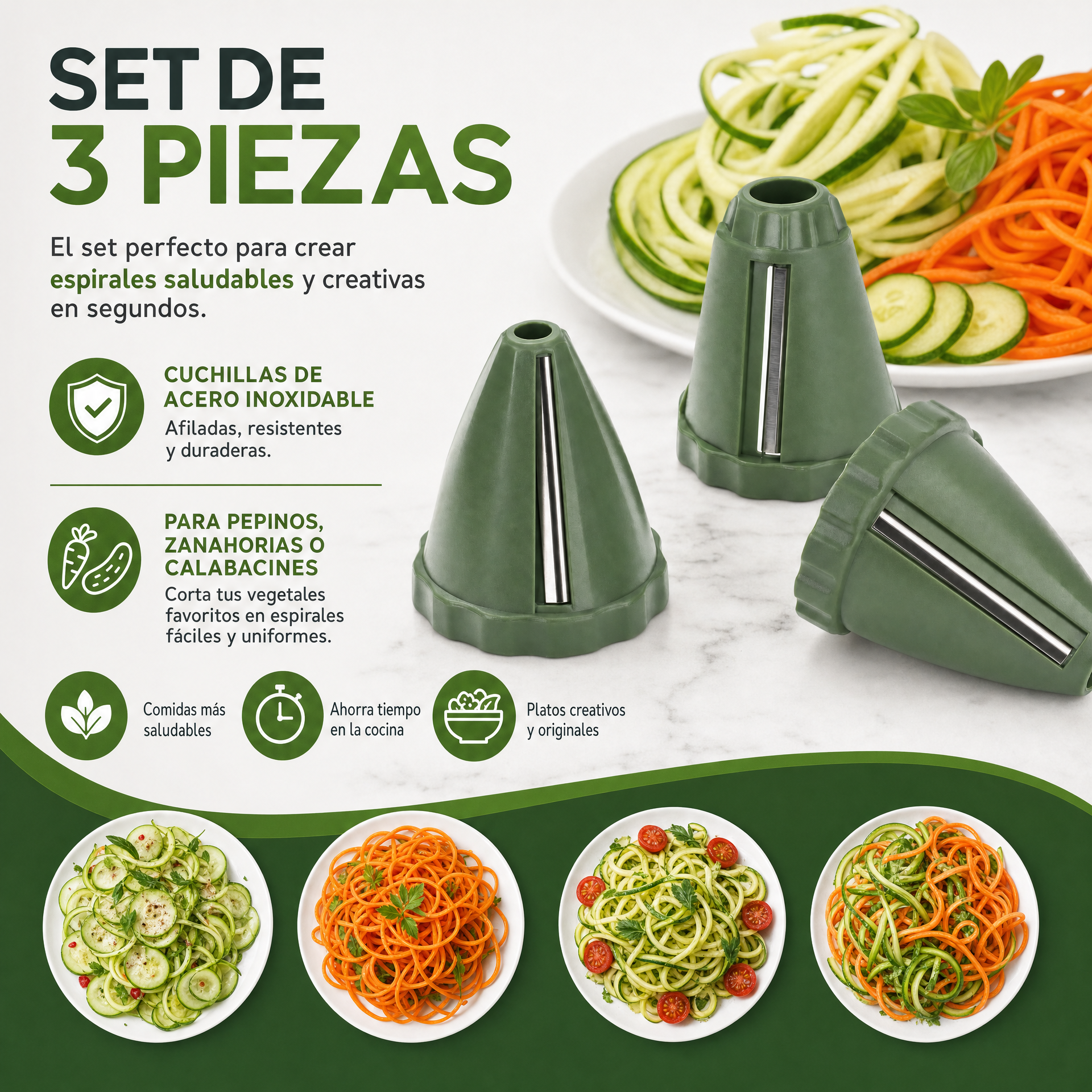 Ernesto Cortador de verduras en espiral