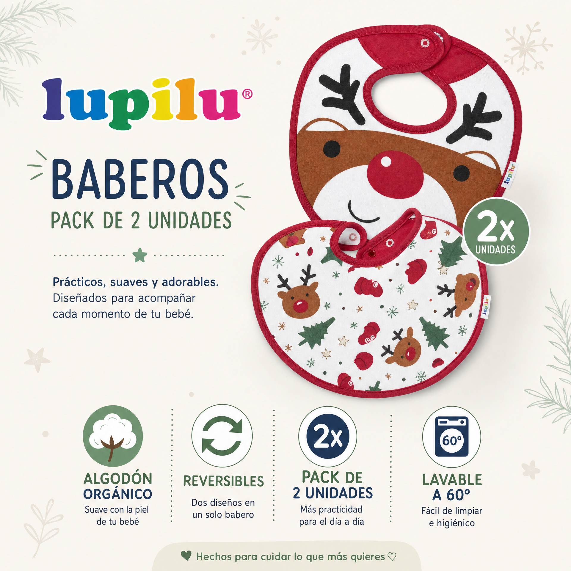 Lupilu Pack de baberos para bebé