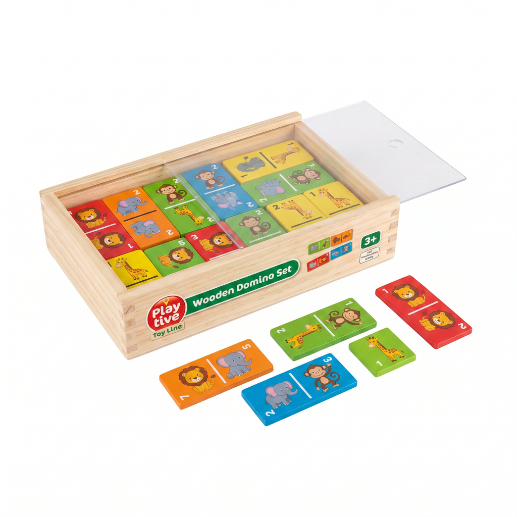 Dominó Educativo Madera Playtive — Animales